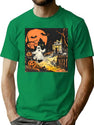 758 Spooky Night T-Shirt for Men & Women, T-Shirts Graphic Tee - Green