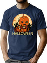 762 Vintage Halloween Eat T-Shirt for Men & Women, T-Shirts Graphic Tee - Navy