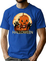 762 Vintage Halloween Eat T-Shirt for Men & Women, T-Shirts Graphic Tee - Blue
