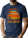 764 Happy Halloween T-Shirt for Men & Women, T-Shirts Graphic Tee - Navy