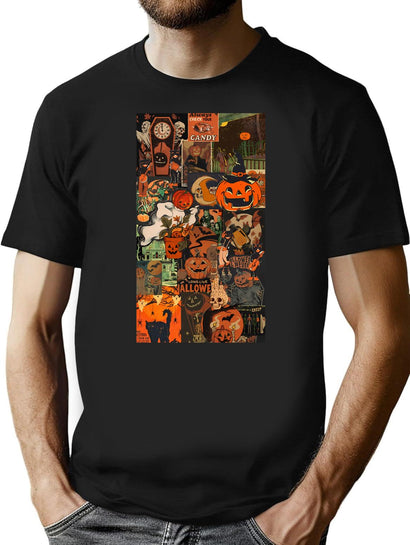 766 Spooky Mess T-Shirt for Men & Women, T-Shirts Graphic Tee - Black