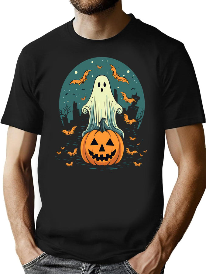 768 Scary Zombie Skeleton Halloween Shirt T-Shirt for Men & Women, T-Shirts Graphic Tee - Black