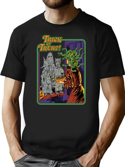 772 Halloween T-Shirttrick Or Treat T-Shirt for Men & Women, T-Shirts Graphic Tee - Black