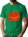 774 Vintage Halloween Town Pumpkin Retro Jack-O-Lantern Design T-Shirt for Men & Women, T-Shirts Graphic Tee - Green