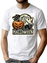 777 Scary Pumpkin Halloween Image T-Shirt for Men & Women, T-Shirts Graphic Tee - White