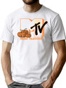 8 Mtv Vintage Halloween Midnight Pumpkin Logo T-Shirt for Men & Women, T-Shirts Graphic Tee - White