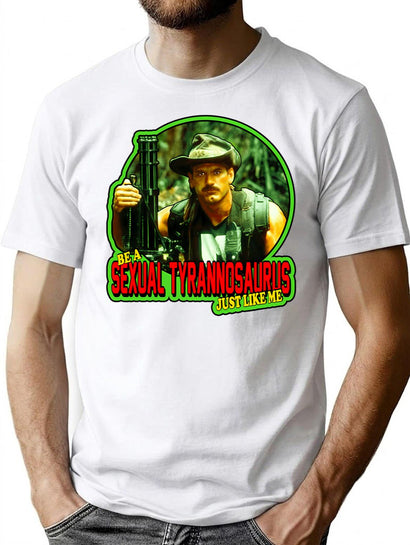 80'S Classic Blain Cooper Sexual Tyrannosaurus T-Shirt for Men & Women, T-Shirts Graphic Tee - Black