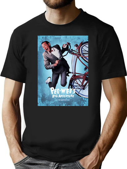 80S Funny Movie Vintage T-Shirt for Men & Women, T-Shirts Graphic Tee - Black
