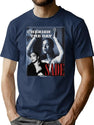 80S Sade On Black Bootleg Graphic T-Shirt - Navy