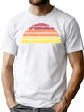 80S Sunset T-Shirt for Men & Women, T-Shirts Graphic Tee - White