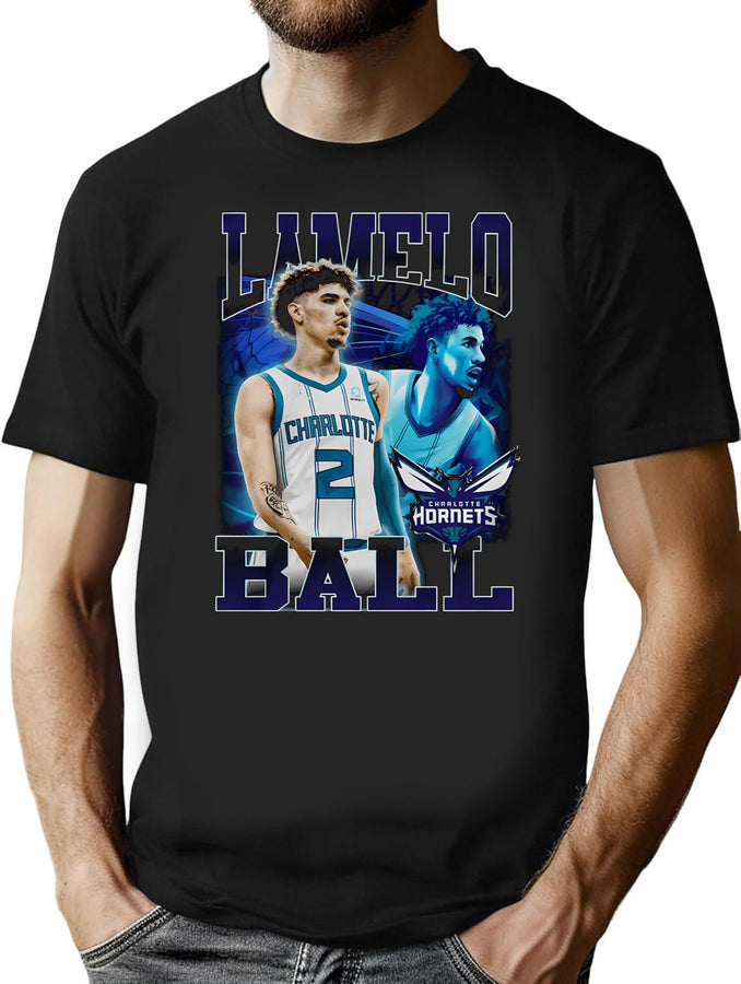 84 Lamelo Bootleg 90S Bootleg Graphic T-Shirt - Black