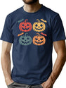 87 Halloween Pumpkin Funny T-Shirt for Men & Women, T-Shirts Graphic Tee - Navy