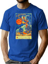 88 Vintage Halloween Witch T-Shirt for Men & Women, T-Shirts Graphic Tee - Blue