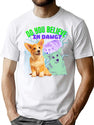 90 Bootleg Corgie Funny Retro Style Bootleg Graphic T-Shirt - White