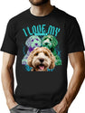 90 Bootleg Doodle Funny Retro Style Bootleg Graphic T-Shirt - Black
