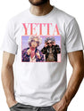 90_S Retro Style Yetta Rosenberg Jones Gifts Fitted V-Neck T-Shirt for Men & Women, T-Shirts Graphic Tee - White