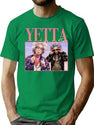 90_S Retro Style Yetta Rosenberg Jones Gifts Fitted V-Neck T-Shirt for Men & Women, T-Shirts Graphic Tee - Green