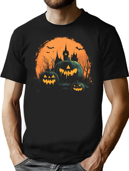 92 Halloween Nightmare Haunted Harvest T-Shirt for Men & Women, T-Shirts Graphic Tee - Black