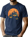 92 Halloween Nightmare Haunted Harvest T-Shirt for Men & Women, T-Shirts Graphic Tee - Navy