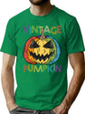 94 Halloween Vintage Pumpkin Jack O Lantern Parents Family T-Shirt for Men & Women, T-Shirts Graphic Tee - Green