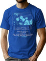 97 Halloween 2 Photo Negative Movie Poster T-Shirt for Men & Women, T-Shirts Graphic Tee - Blue