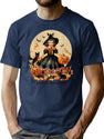 99 Trick Or Treat Join The Spooky Club Vintage Halloween Design T-Shirt for Men & Women, T-Shirts Graphic Tee - Navy
