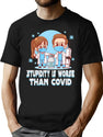 A Cure For Stupid People T-Shirt for Men & Women, T-Shirts Graphic Tee - Black