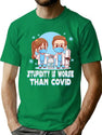 A Cure For Stupid People T-Shirt for Men & Women, T-Shirts Graphic Tee - Green