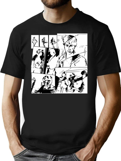 A Ha 80S Music Video Take On Me Retro Essential T-Shirt for Men & Women, T-Shirts Graphic Tee - Black