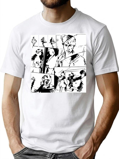 A Ha 80S Music Video Take On Me Retro Essential T-Shirt for Men & Women, T-Shirts Graphic Tee - Black