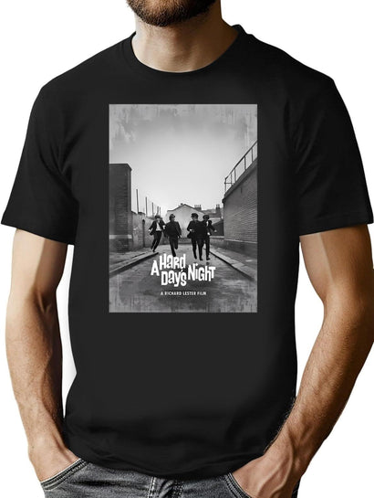 A Hard Day'S Night T-Shirt for Men & Women, T-Shirts Graphic Tee - Black