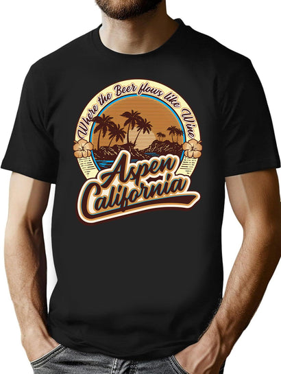 A Little Place Called Aspen California T-Shirt for Men & Women, T-Shirts Graphic Tee - Black