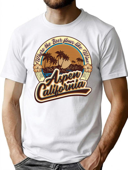 A Little Place Called Aspen California T-Shirt for Men & Women, T-Shirts Graphic Tee - Black