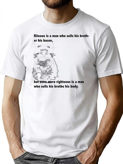 A Riteous Man Bootleg Graphic T-Shirt - Black