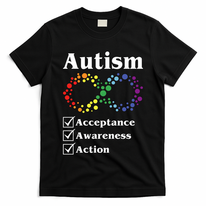 Autism Acceptance Awareness Action T-Shirt