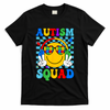 Autism Awareness Autism Squad Support Smile Face Women  T-Shirt