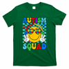 Autism Awareness Autism Squad Support Smile Face Women  T-Shirt