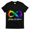 Autism Awareness Acceptance Rainbow Infinity Symbol T-Shirt