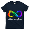 Autism Awareness Acceptance Rainbow Infinity Symbol T-Shirt