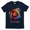 Autism Awareness Colorful Sunflower T-Shirt