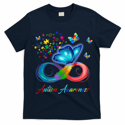Autism Awareness Colorful Butterfly T-Shirt