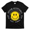 Autism Acceptance Educate Smiley Headphone T-Shirt