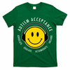 Autism Acceptance Educate Smiley Headphone T-Shirt