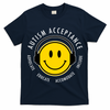 Autism Acceptance Educate Smiley Headphone T-Shirt
