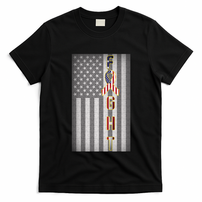 Autism Awareness American Flag T-Shirt