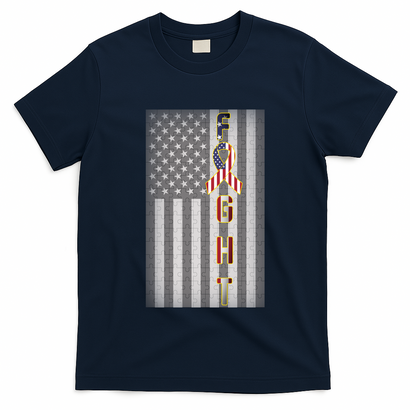 Autism Awareness American Flag T-Shirt