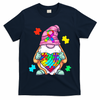 Autism Awareness Gnome Hugging Heart Acceptance T-Shirt