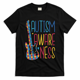 Autism Awareness Guitar T-Shirt