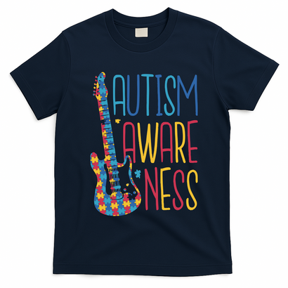 Autism Awareness Guitar T-Shirt