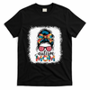 Autism Awareness Messy Bun Autism Mom Coquette Bow Puzzle T-Shirt